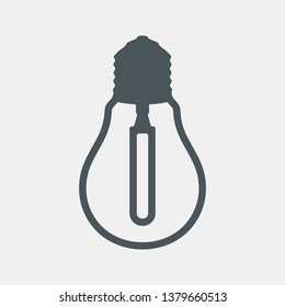lamp light bulb electric quality vector illustration cut