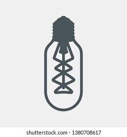 lamp light bulb electric quality vector illustration cut