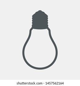 lamp light bulb electric quality vector illustration cut