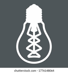 bombilla de luz bombilla eléctrica calidad vectorial corte