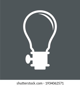 lamp light bulb electric quality vector illustration cut