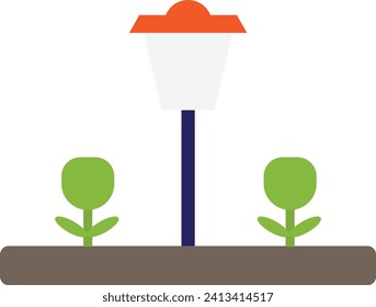 Lamp Light Bulb Icon Vector Flat Illustration