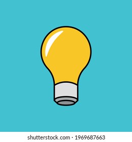 Lamp Light Bulb Idea Vector Icon