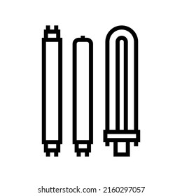 vector de icono de la línea de la lámpara de luz. señal de la lámpara de luz. símbolo de contorno aislado ilustración negra