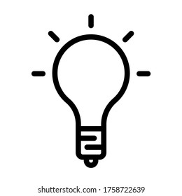 Lamp, light bulb vector - education icons