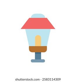 Lamp Light Design Icon Illustration