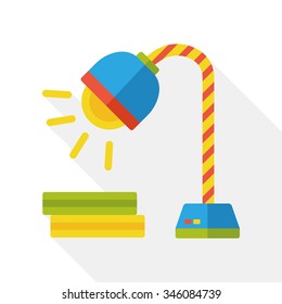 lamp light flat icon
