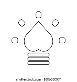 Lamp  light flat icon symbol design