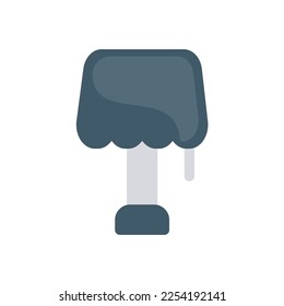 Lamp Light Icon Flat Style