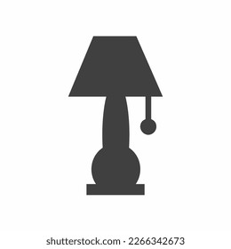 Lamp light icon Room lamp stend vector