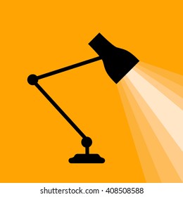 lamp light table icon