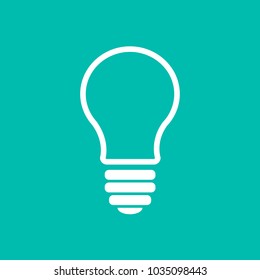 Lamp light vector icon illustration
