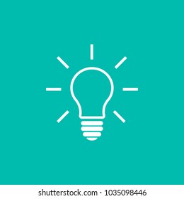Lamp light vector icon illustration