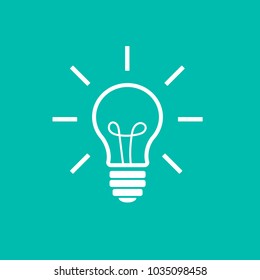 Lamp light vector icon illustration
