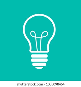 Lamp light vector icon illustration