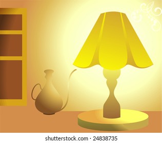 lamp with lighting	