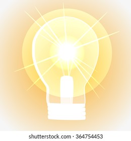 Lamp lighting yellow
