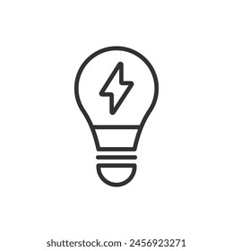 Lamp, in line design. Lamp, Light, Bulb, Illuminate, Lighting, Fixture, Glow on white background vector. Lamp editable stroke icon.