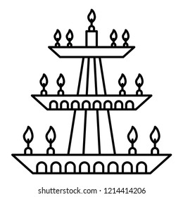lamp line icon