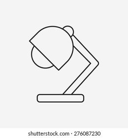 lamp line icon