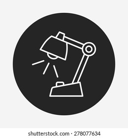 lamp line icon