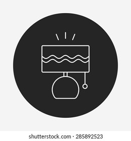 lamp line icon