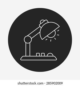 lamp line icon