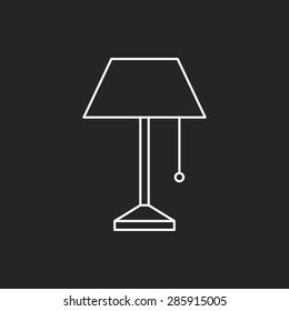 lamp line icon