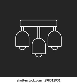 lamp line icon