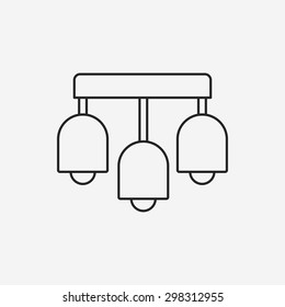 lamp line icon