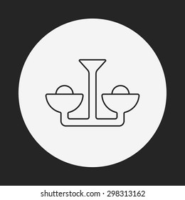 lamp line icon