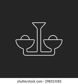lamp line icon