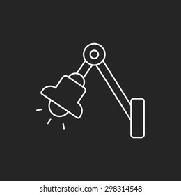lamp line icon