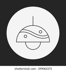 lamp line icon