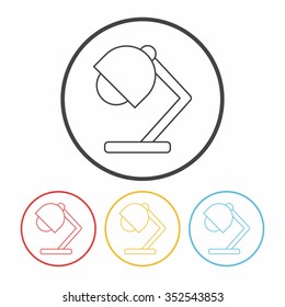 lamp line icon