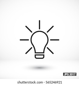 Lamp line icon