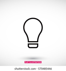 Lamp line icon