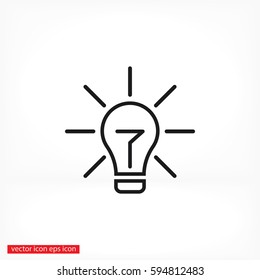 Lamp line icon