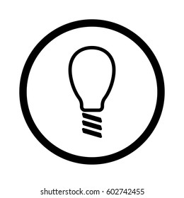 Lamp line icon