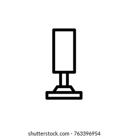 Lamp line icon. High quality black outline logo for web site design and mobile apps. Vector illustration on a white background.