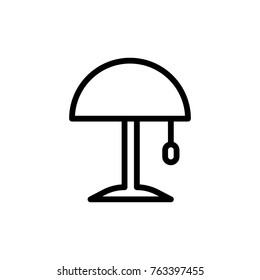 Lamp line icon. High quality black outline logo for web site design and mobile apps. Vector illustration on a white background.