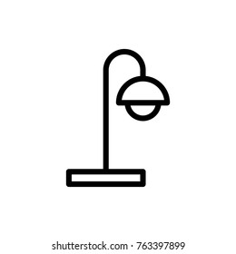 Lamp line icon. High quality black outline logo for web site design and mobile apps. Vector illustration on a white background.