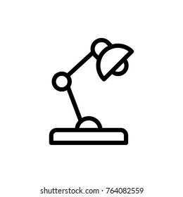 Lamp line icon. High quality black outline logo for web site design and mobile apps. Vector illustration on a white background.