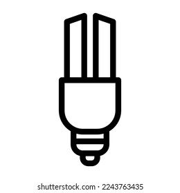 ilustración de icono de línea de lámpara vectorial