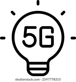 lamp line icon illustration vector