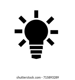 Lamp line icon on white background. Vector illustration.