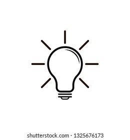Lamp line icon. Outline vector illustration.