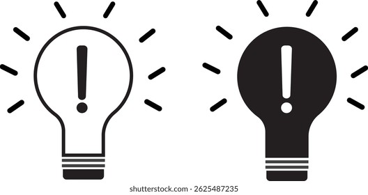 Lamp line icon set. Idea lamp icon collection. management lamp concept. Idea icon symbol  background,
