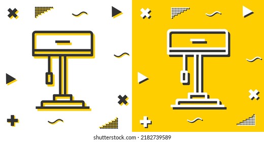 lamp line icon. Simple outline style.lamp linear sign. Vector illustration isolated on white background. Editable stroke EPS 10