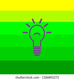 Lamp line icon. Vector illustration.